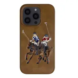 کاور چرمی POLO مدل Jockey مناسب برای گوشی موبایل Apple iPhone 14 ProMax