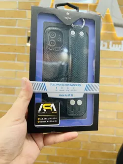 کاور چرمی KAJSA مدل Pearl Pattern به همراه بند چرمی مناسب برای Apple iPhone 11 Pro