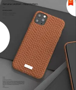 کاور چرمی KAJSA مدل Pearl Pattern مناسب برای Apple iPhone 11