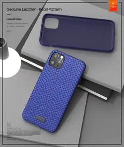 کاور چرمی KAJSA مدل Pearl Pattern مناسب برای Apple iPhone 11
