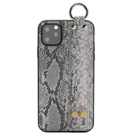 کاور چرمی KAJSA مدل Pearl Pattern به همراه بند چرمی مناسب برای Apple iPhone 11