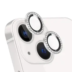 محافظ لنز دوربین نگین دار مدل رینگی مناسب برای گوشی موبایل اپل iPhone 13 / 13 Mini