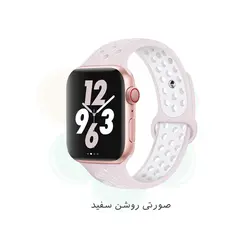 بند سیلیکونی طرح Nike مناسب اپل واچ ۴۲/۴۴/۴۵ میلی متری