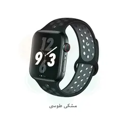 بند سیلیکونی طرح Nike مناسب اپل واچ ۴۲/۴۴/۴۵ میلی متری