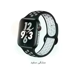 بند سیلیکونی طرح Nike مناسب اپل واچ ۴۲/۴۴/۴۵ میلی متری