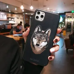 کاور چرمی POLO گوشی اپل آیفون Apple iPhone 12 Mini مدل WOLF