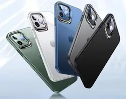قاب Silicon Case P.P همراه با هولدر لنز مناسب برای Apple iPhone 12 Pro Max