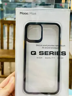 کاور Q Series مدل Magic Mask همراه با نوار محافظ دور لنز مناسب برای گوشی موبایل اپل IPhone 11 Pro
