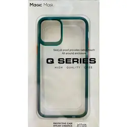 کاور Q Series مدل Magic Mask همراه با نوار محافظ دور لنز مناسب برای گوشی موبایل اپل IPhone 11 Pro