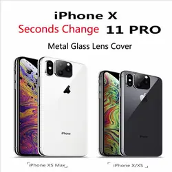 تبدیل لنز فلزی و محافظ دوربین موبایل اپل iPhone X / XS / XS Max Second Change to iPhone 11 Pro/ProMax