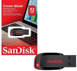 فلش مموری سن دیسک مدل Cruzer Blade ظرفیت ۳۲ گیگابایت