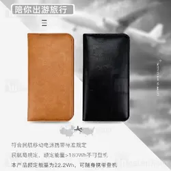 پاوربانک وایرلس ۶۰۰۰ میلی آمپر و کیف چرمی Zhuse ZS-PB-025 Star River 3