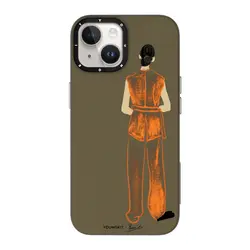 کاور یانگ کیت Youngkit یانگکیت مدل Graceful Silhouette Bemice Gentle Orange Magsafe Series مناسب برای گوشی موبایل اپل iPhone 13/14