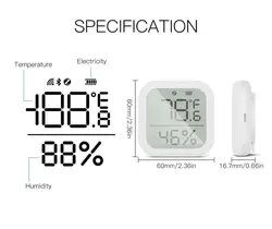 سنسور دما و رطوبت هوشمند زیگبی با نمایشگر MOES مدل KB