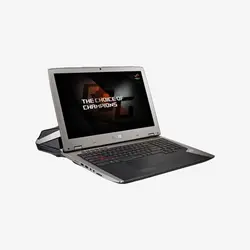 بدنه لپ‌تاپ GX700VO از ترکیب فلز و پلاستیک ساخته شده و طراحی چشمگیری نیز دارد.