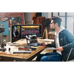 بدنه تمام فلزی از جنس آلومینیوم UX550VD یادآور طراحی‌های زیبای لپ‌تاپ‌های اپل است.