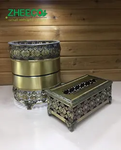 ست جا دستمالی و سطل زباله