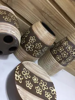 ست سرویس بهداشتی 4تیکه طرح گل