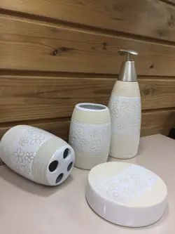 ست سرویس بهداشتی طرح گل