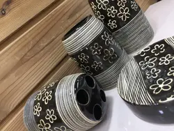 ست سرویس بهداشتی طرح گل کد: 10-6166