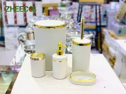 ست سرویس بهداشتی ۵ تکه اکرولیک رنگ سفید