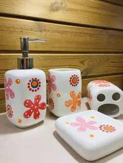 ست سرویس بهداشتی سرامیکی 4 تکه