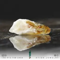 سنگ راف (تراش نخورده) سیترین معدنی خوشرنگ مناسب سنگ درمانی و دکوری تنظیم و تعادل چاکرای خورشیدی وزن 38.10 قیراط