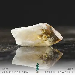 سنگ راف (تراش نخورده) سیترین معدنی خوشرنگ مناسب سنگ درمانی و دکوری تنظیم و تعادل چاکرای خورشیدی وزن 38.30 قیراط
