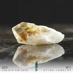 سنگ راف (تراش نخورده) سیترین معدنی خوشرنگ مناسب سنگ درمانی و دکوری تنظیم و تعادل چاکرای خورشیدی وزن 38.30 قیراط