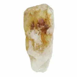 سنگ راف (تراش نخورده) سیترین معدنی خوشرنگ مناسب سنگ درمانی و دکوری تنظیم و تعادل چاکرای خورشیدی وزن 63 قیراط