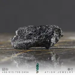 سنگ راف تورمالین سیاه (تراش نخورده) معدنی کلکسیونی سنگ درمانی بسیار زیبا وزن 42.5 قیراط