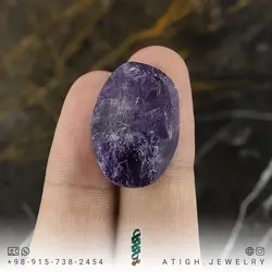 نگین آمتیست معدنی تیره بلور طبیعی تراش نخورده کیفیت عالی تخصصی سنگ درمانی وزن 9.5 گرم خاصیت ضد استرس