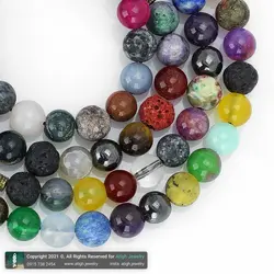 تسبیح و گردنبند لوکس احجار الشفا (سنگ درمانی) 43 نوع سنگ، هفت سنگ چاکرا، حدید محافظ هاله انرژی 101 دانه دستساز با کرکوش صدف آبالون طبیعی