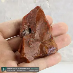 سنگ راف عقیق عنابی (تراش نخورده) معدنی با درجه خلوص A مناسب دکوری سنگ درمانی مخصوص چاکرای 1 , 2