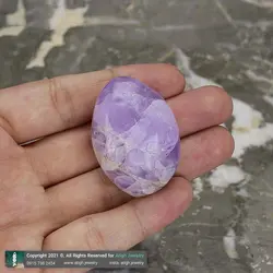 سنگ راف آمتیست معدنی (تامبل سنگی) با نقش و نگار زیبا مناسب دکوری، سنگ درمانی و تنظیم و تقویت چاکرا هفتم