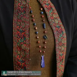 سینه ریز لاجورد افغان درجه کیفی A تراش های مختلف و جاسپر قرمز معدنی بافت گره ای