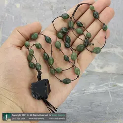 سینه ریز تورمالین سیاه راف (تراش نخورده) همراه شاه مقصود افغان طبیعی بافت گره ای بسیار خاص