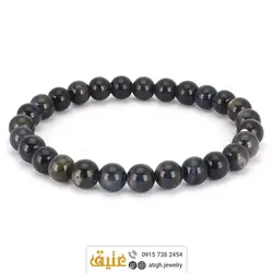 دستبند صدف مشکی طبیعی با بازی نور زیبا