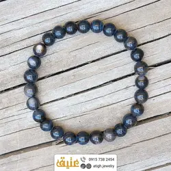دستبند صدف مشکی طبیعی با بازی نور زیبا