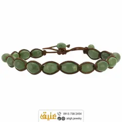 دستبند شاه مقصود افغان طبیعی خوشرنگ تراش هلی دور بافت کشویی فری سایز