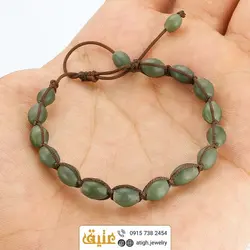 دستبند شاه مقصود افغان طبیعی خوشرنگ تراش هلی دور بافت کشویی فری سایز