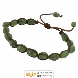 دستبند شاه مقصود افغان طبیعی خوشرنگ تراش هلی دور بافت کشویی فری سایز