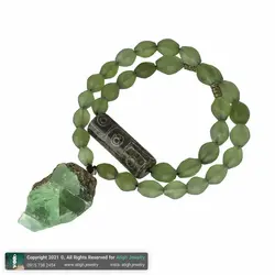 تسبیح کلکسیونی شاه مقصود افغان 33 دانه تراش هلی، فلورین راف همراه مهره لول عقیق تبتی معدنی بسیار خاص