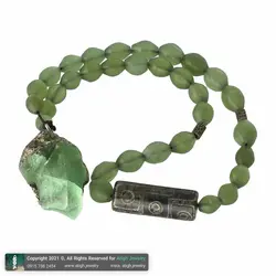 تسبیح کلکسیونی شاه مقصود افغان 33 دانه تراش هلی، فلورین راف همراه مهره لول عقیق تبتی معدنی بسیار خاص