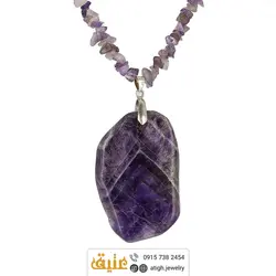 سینه ریز اسلایس آمتیست درشت با نقش و نگار زیبا همراه آمتیست نامنظم معدنی سنگ درمانی تخصصی چاکرای پیشانی و تاج سر