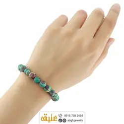دستبند فیروزه آفریقایی مات طبیعی بسیار خاص