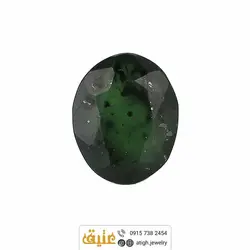 نگین یاقوت سبز کبود معدنی تراش برلیانی خاص