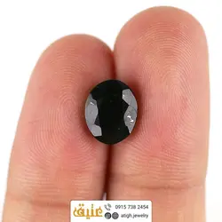 نگین یاقوت سبز کبود معدنی تراش برلیانی خاص