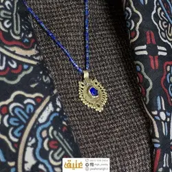 سینه ریز دستساز عقیق و لاجورد معدنی طرح زیرخاکی