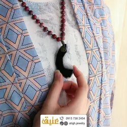 سینه ریز اسلایس ژئود عقیق سلیمانی و رودونیت مات معدنی بسیار خوشرنگ و خوش نقش